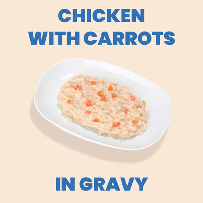 Almo Nature HQS Complete Cat Food - Chicken Recipe With Carrots In Gravy 70g