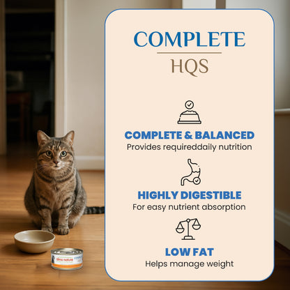 Almo Nature Complete HQS Tuna Recipe with Quail Eggs in Gravy for Cats 70g