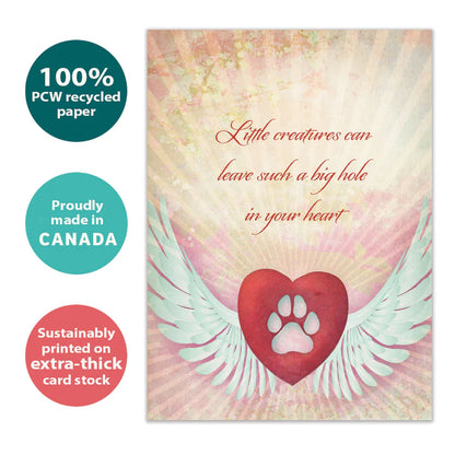 Tree Free Greetings🍁 Little Creatures Pet Sympathy Card