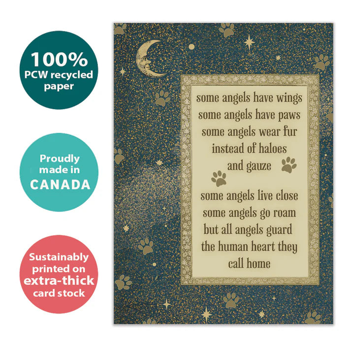 Tree Free Greetings🍁 Pet Angels Sympathy Card