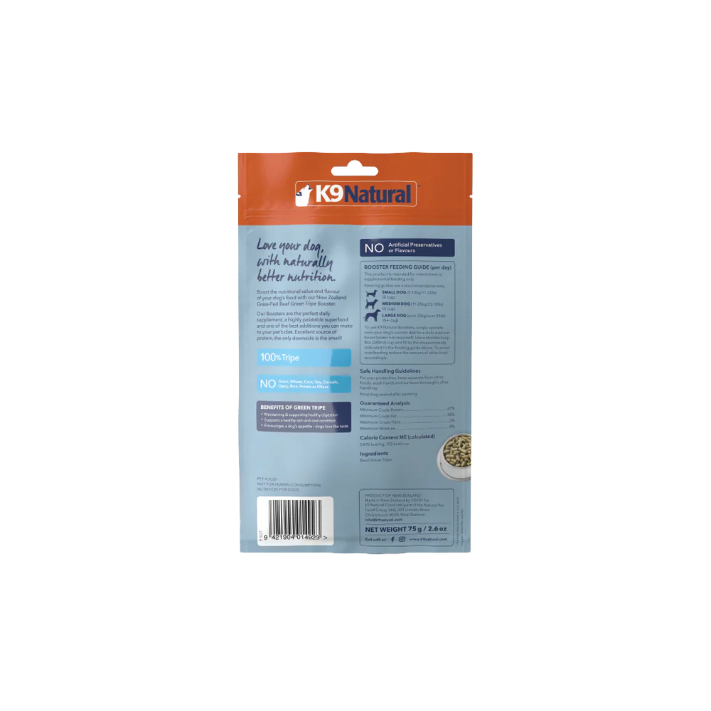 K9 Natural™ Beef Green Tripe Topper for Dogs