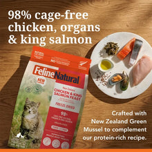 Feline Natural™ New Zealand Chicken & King Salmon Feast Freeze Dried Cat Food