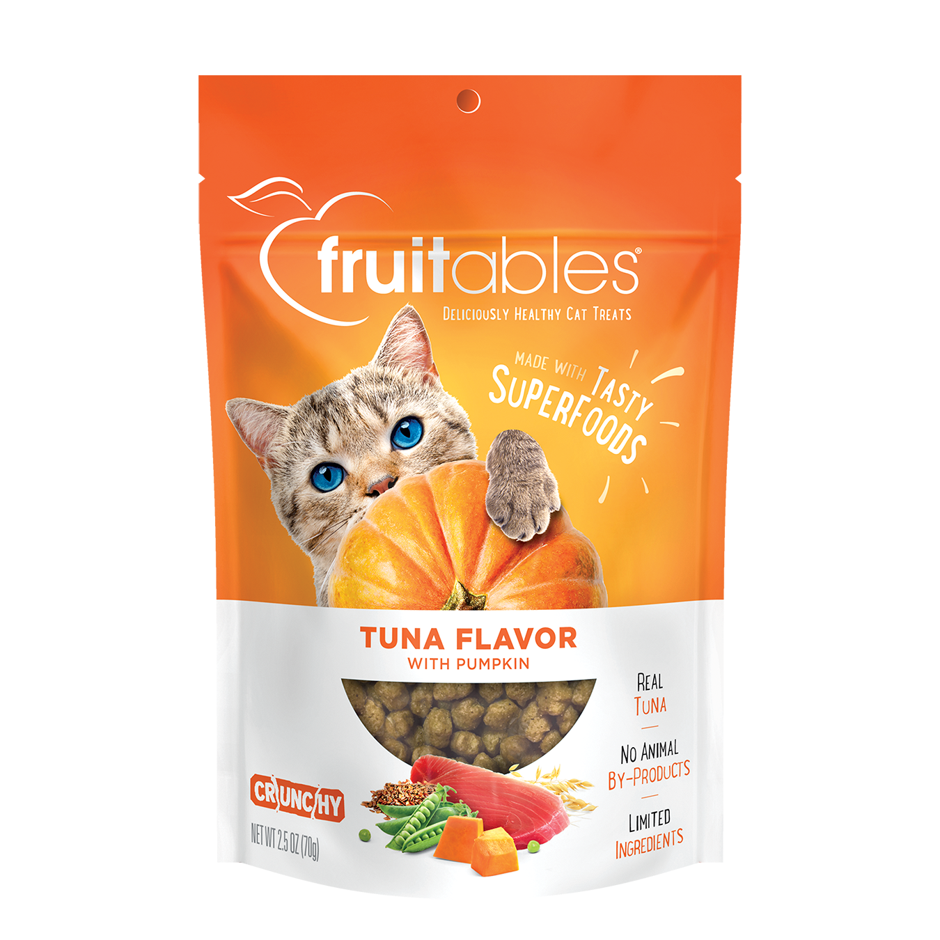 Fruitables Tuna & Pumpkin Cat Treats 2.5oz