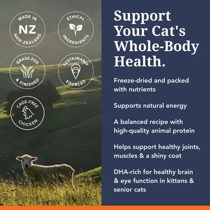 Feline Natural™ New Zealand Chicken & King Salmon Feast Freeze Dried Cat Food
