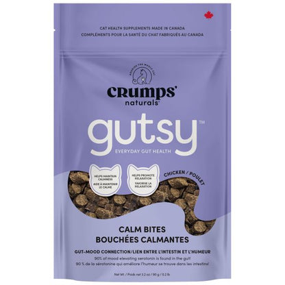 Crumps Naturals 🍁 Gutsy Calm Bites Cat Treats, 90g