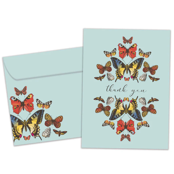 Tree Free Greetings Butterfly Thank You Card
