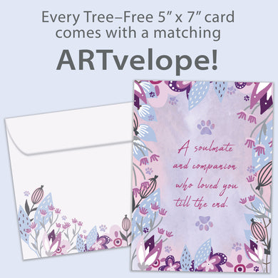 Tree Free Greetings 🍁Soulmate and Companion Pet Sympathy Card