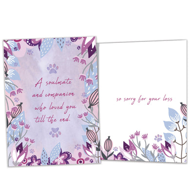 Tree Free Greetings 🍁Soulmate and Companion Pet Sympathy Card
