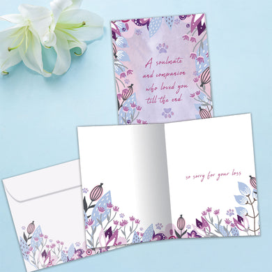 Tree Free Greetings 🍁Soulmate and Companion Pet Sympathy Card