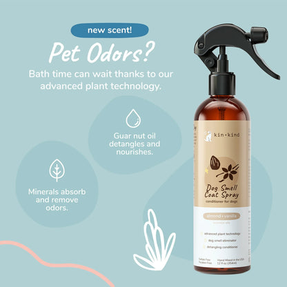 Kin+Kind Vanilla + Almond Coat Spray 12oz