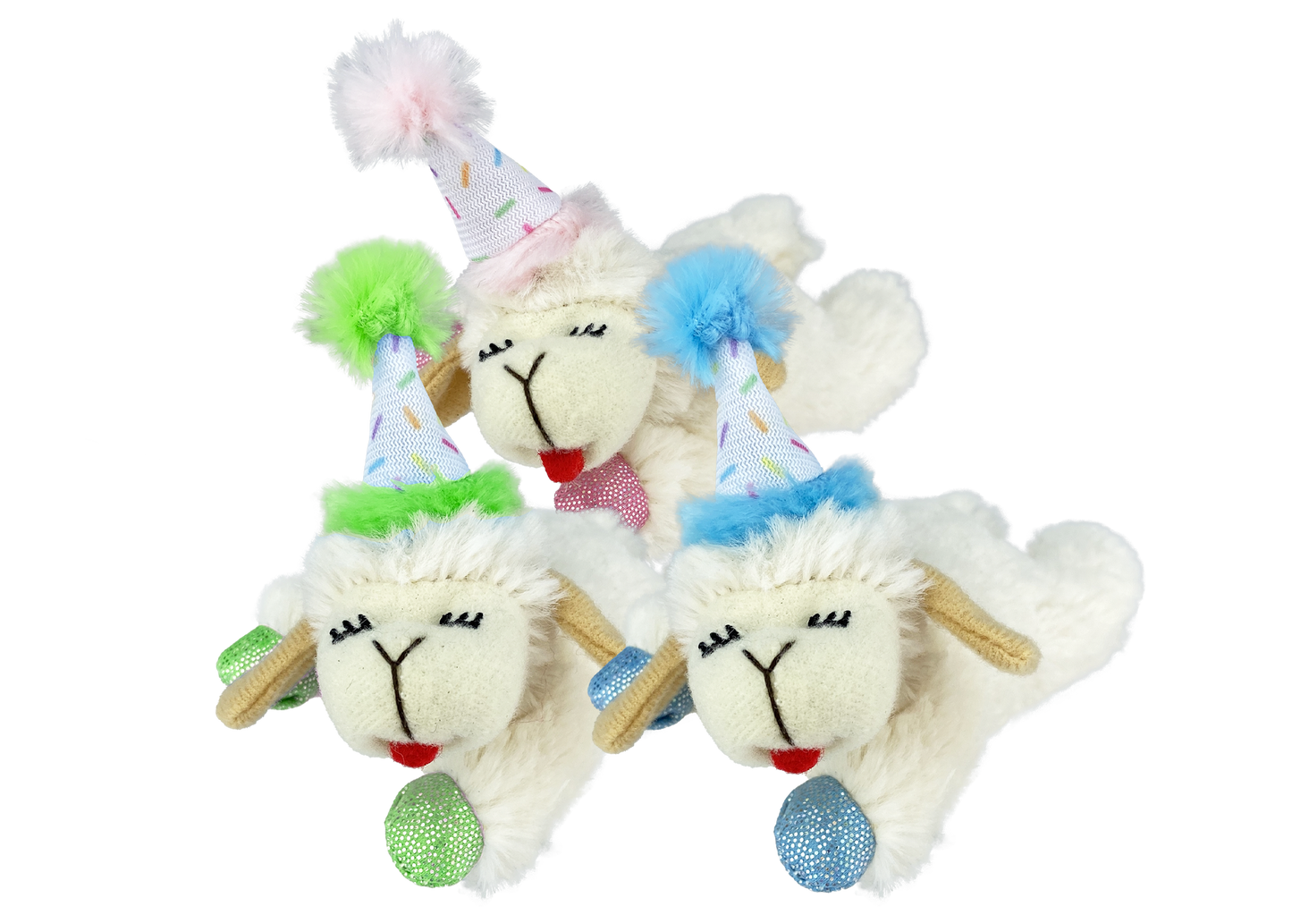 Multipet Lamb Chop with Birthday Hat for Cats