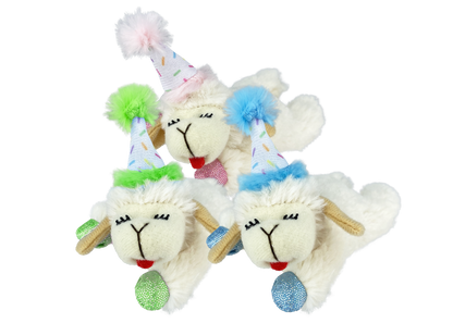 Multipet Lamb Chop with Birthday Hat for Cats