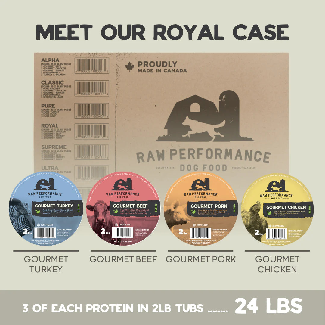 Raw Performance 🍁The Royal 24lb Case (2lb Tubs)