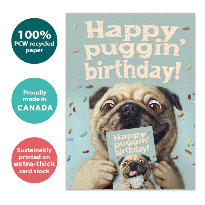 Tree Free Greetings 🍁Happy Puggin' Birthday