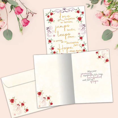 Tree Free Greetings 🍁Love Recognizes No Barriers Wedding Card