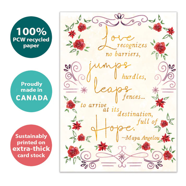 Tree Free Greetings 🍁Love Recognizes No Barriers Wedding Card