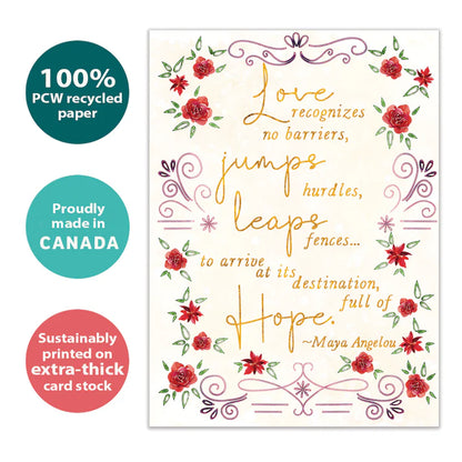 Tree Free Greetings 🍁Love Recognizes No Barriers Wedding Card