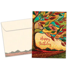 Tree Free Greetings 🍁Autumnal Tree Birthday Card