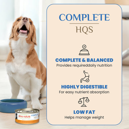 Almo Nature HQS Complete Dog Food - Chicken with Egg & Cheese 5.5oz