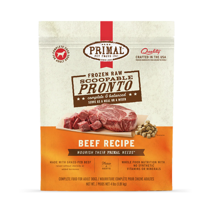 Primal Frozen Beef Scoopable Pronto for Dogs