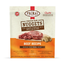Primal Pet Foods Canine Beef Frozen Nuggets 3Lb