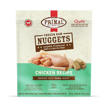 Primal Pet Foods Canine Chicken Frozen Nuggets 3Lb