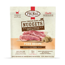 Primal Pet Foods Feline Pork Frozen Nuggets 3Lb