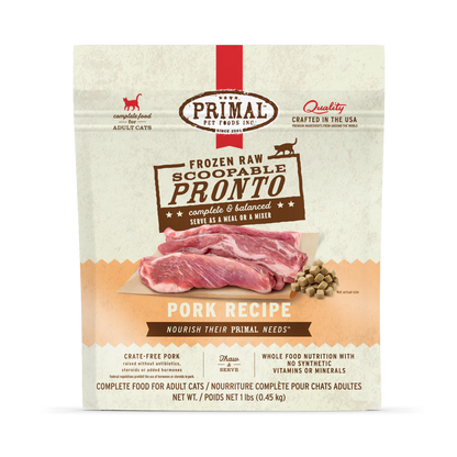 Primal Pet Foods Feline Pork Pronto Formula 1Lb