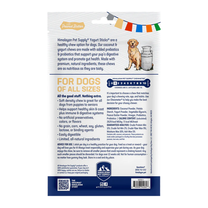 Himalayan Pet Peanut Butter Yogurt Sticks 136g