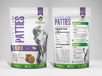 Farmly 🍁Lamb Patties 3Lb
