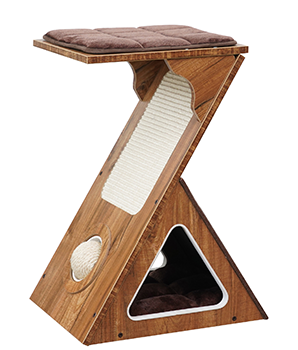 PetPals Group ZigZag 2 Level Cat Tree