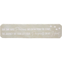 "Our time was Precious" 16" x 3.75" Garden Stone