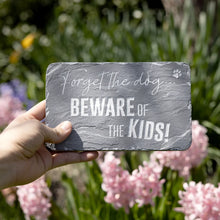 "Beware of the Kids" 7" x 4.25" Garden Stone