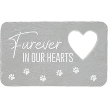 "Furever in our Hearts" 7" x 4.25" Garden Stone