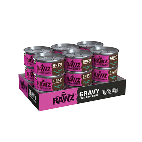 RAWZ® Gravy From Bone Broth Tuna & Mackerel Recipe Wet Cat Food 3oz