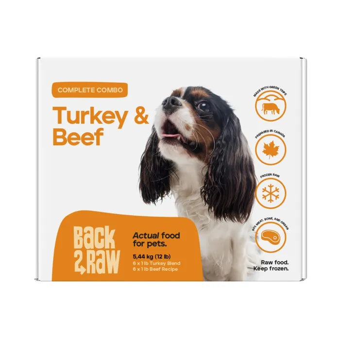 Back2Raw™🍁 Complete Turkey Blend & Beef Recipe Frozen Dog Food 12lb