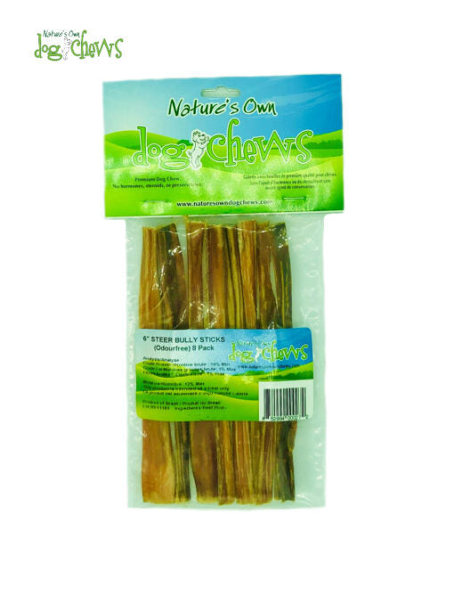 Nature's Own Steer Bully Sticks 6" - 8 Pack
