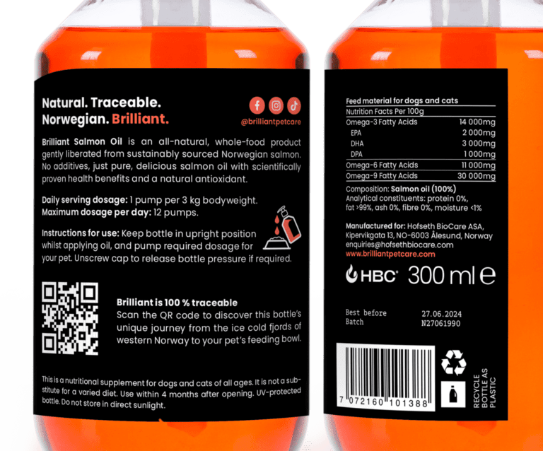 Brilliant Salmon Oil for Dogs & Cats