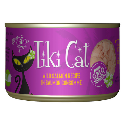 Tiki Cat Hanalei Luau Wild Salmon in Salmon Consomme Recipe 6oz
