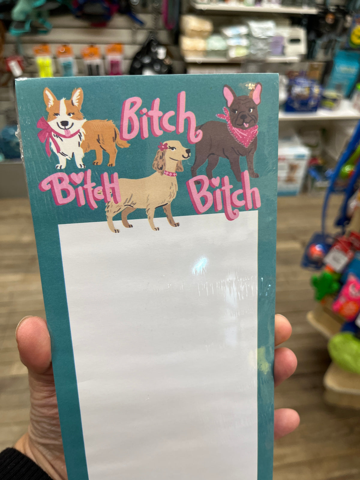 Bitch Bitch Bitch 🍁 Little Blue House Magnetic Pad