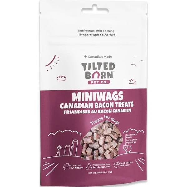 Tilted Barn Pet Co.🍁 Canadian Bacon Mini Wags 100g