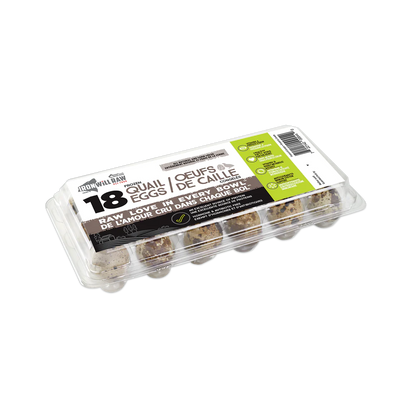 Iron Will Raw 🍁Quail Eggs 18pk