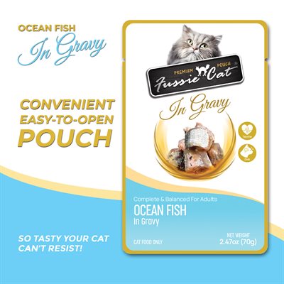 Fussie Cat Premium Oceanfish in Gravy 2.47oz