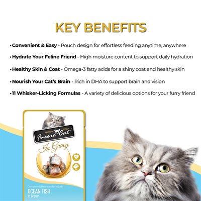 Fussie Cat Premium Oceanfish in Gravy 2.47oz