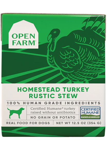 Open Farm Homestead Turkey Rustic Stew for Dog 12.5oz