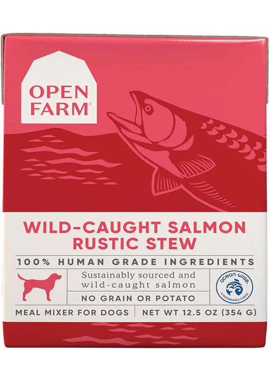 Open Farm Wild-Caught Salmon Rustic Stew for Dog  12.5oz