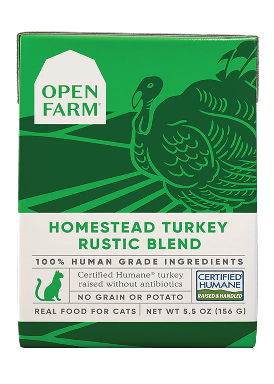 Open Farm Homestead Turkey Rustic Blend Wet Cat Food 5.5oz