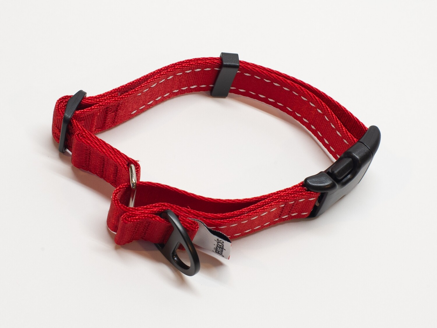 JettaJacks 🍁Red 1" Lay-Flat Martingale Collar