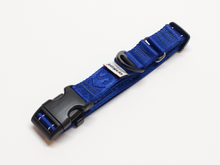 JettaJacks🍁Nautical Blue 1" Lay-Flat Martingale Collar