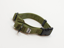 JettaJacks Army Green 1" Lay-Flat Martingale Collar